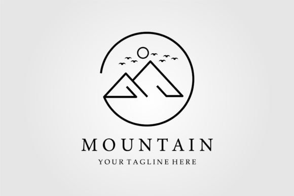 Download Mountain Logo Line Art, Icon and Symbol - Icon Collection