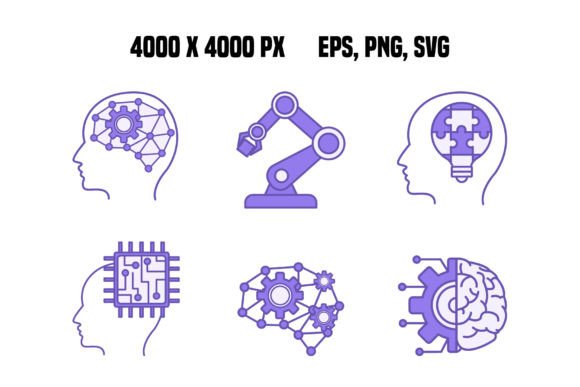 Download Colored Artificial Intelligence Icons - Icon Collection