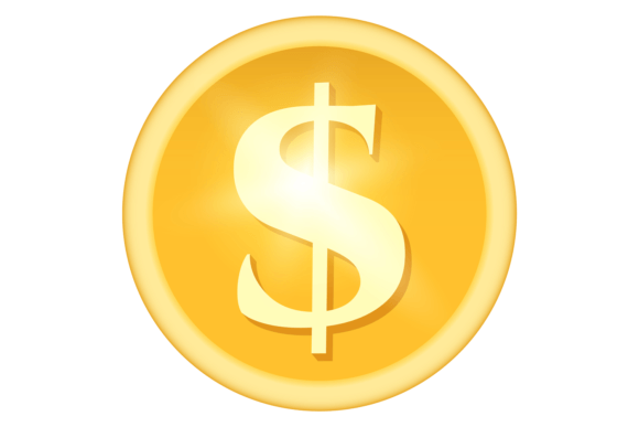 Download Dollar Golden Coin. Money Icon. Wealth S - Icon Collection