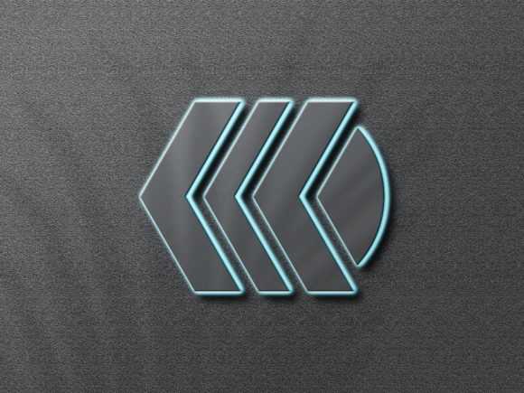 Download 3d Minimal Clean Neon Logo Mockup Design - Neon logo mockup Collection