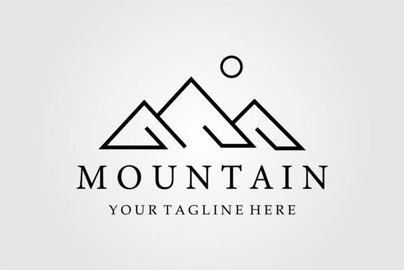 Download Mountain Logo Line Art, Icon and Symbol - Icon Collection