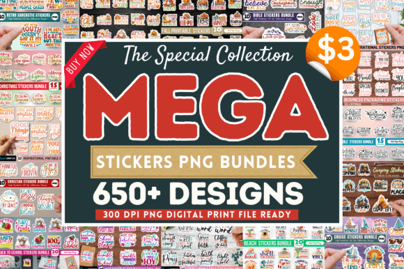 Download The Special Mega Stickers PNG Bundle - Special Collection