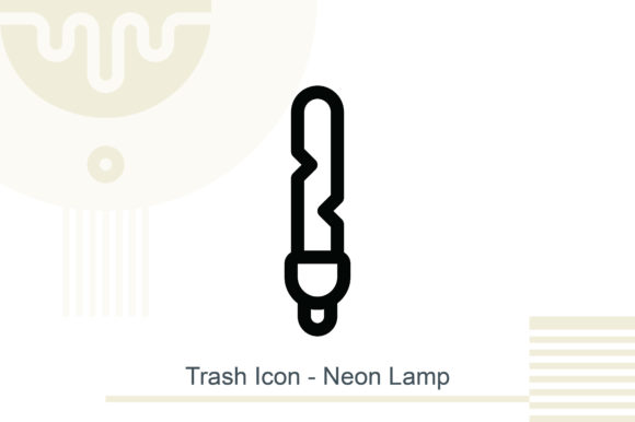 Download Trash Icon - Neon Lamp - Icon Collection