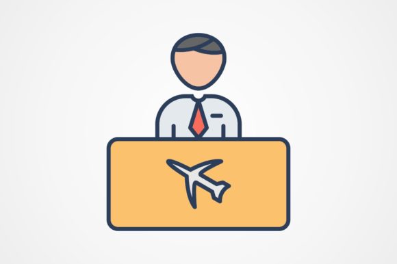 Download Flight Information Line Filled Icon - Icon Collection