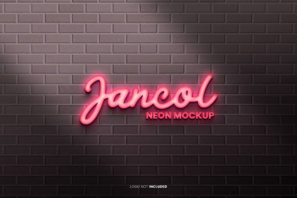 Download Neon Logo Mockup Psd - Neon logo mockup Collection