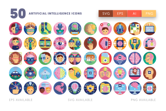 Download 50 Artificial Intelligence Icons - Icon Collection